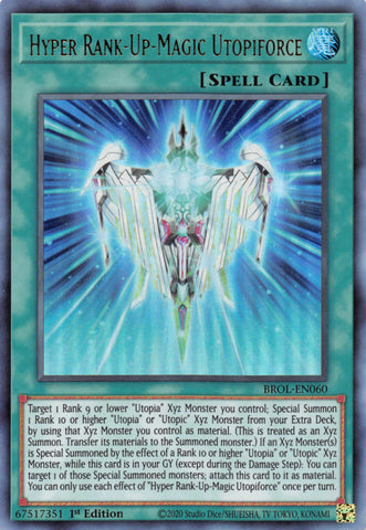 Hyper Rank-Up-Magic Utopiforce [BROL-EN060] Ultra Rare - Yugioh Cards For Your TCG Needs!