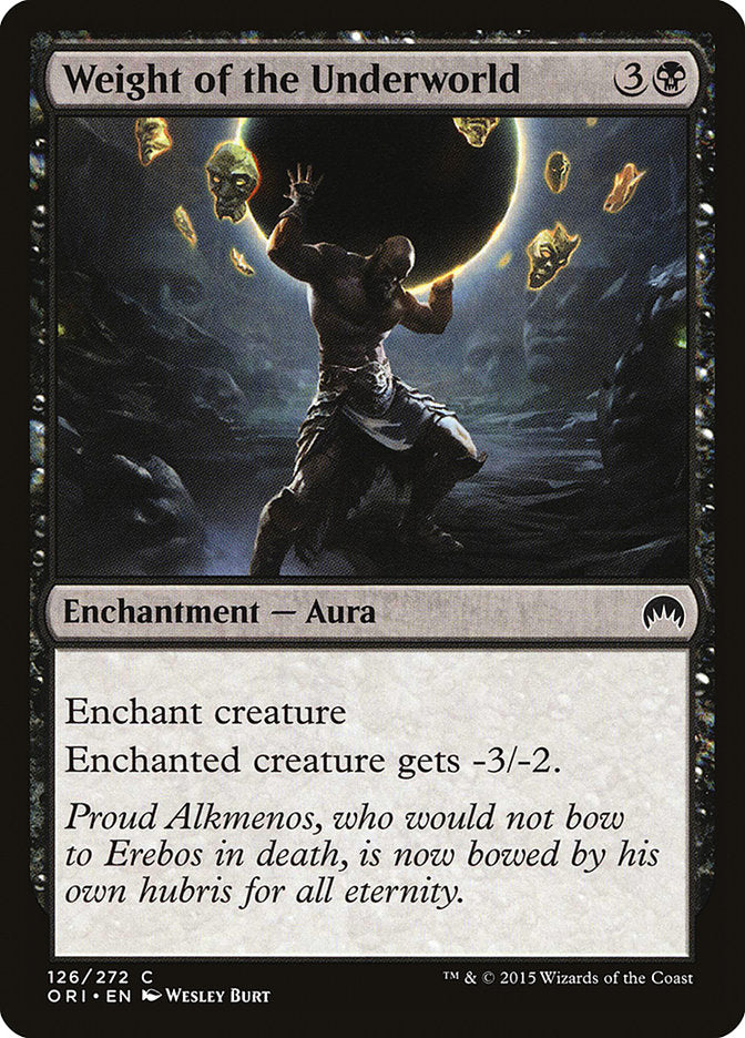 Weight of the Underworld [Magic Origins] Magic: The Gathering