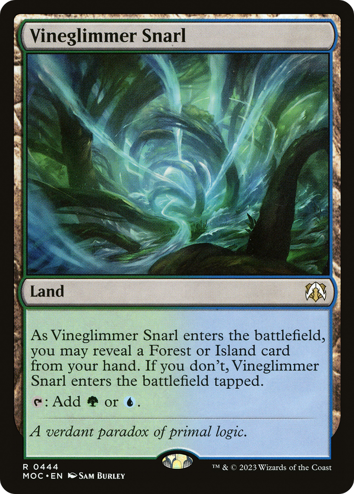 Vineglimmer Snarl [March of the Machine Commander] Magic: The Gathering