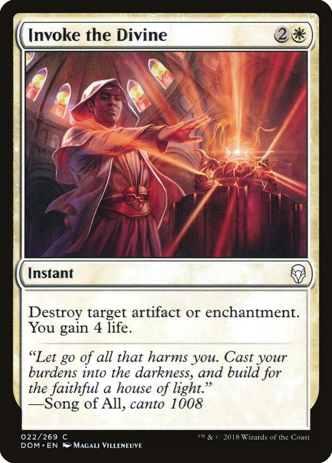 Invoke the Divine [Dominaria] Magic: The Gathering