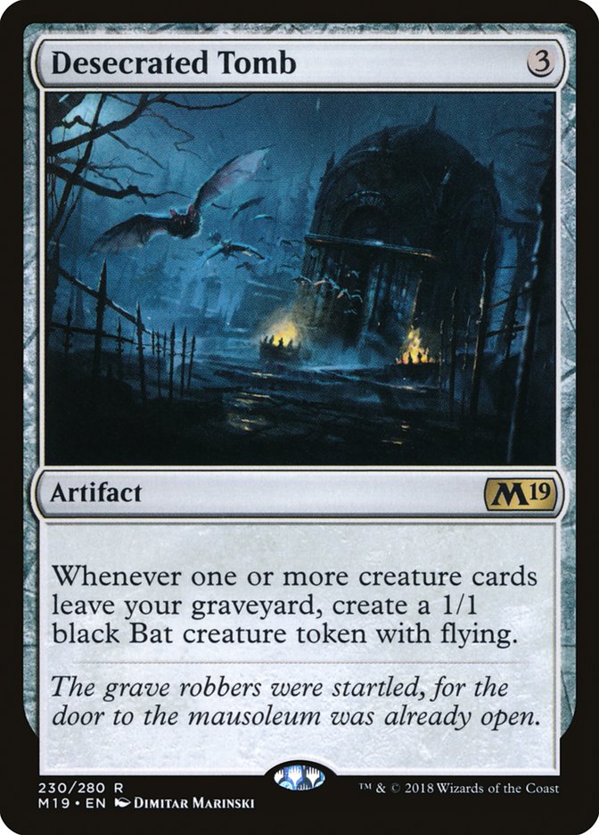 Desecrated Tomb [Core Set 2019] Magic: The Gathering
