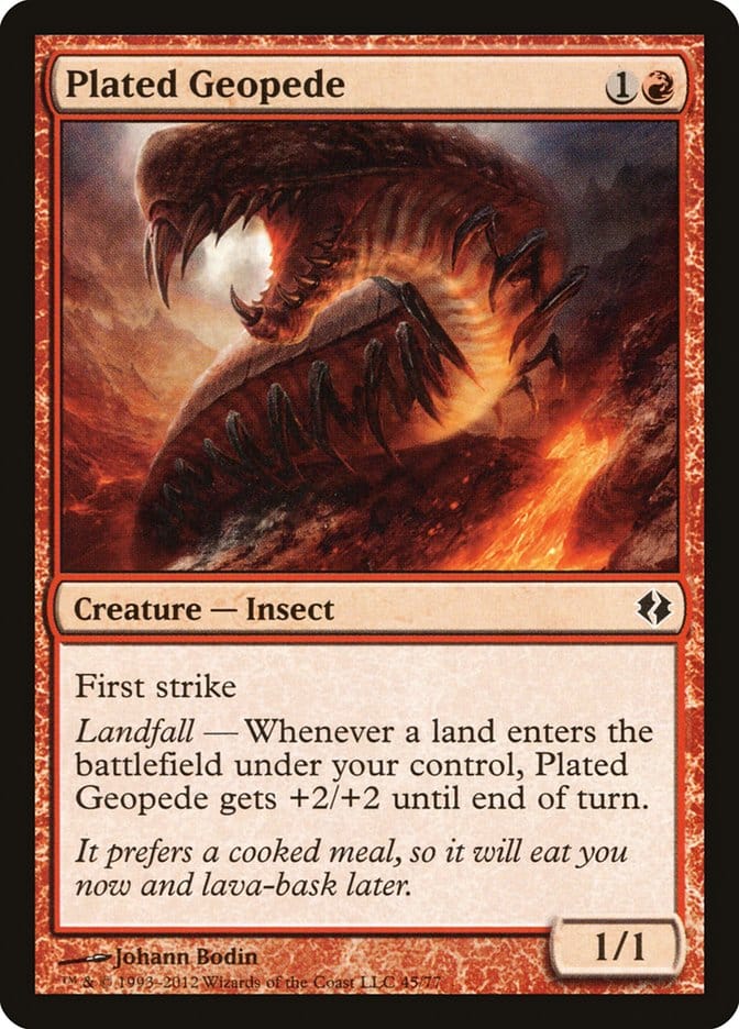 Plated Geopede [Duel Decks: Venser vs. Koth] Magic: The Gathering