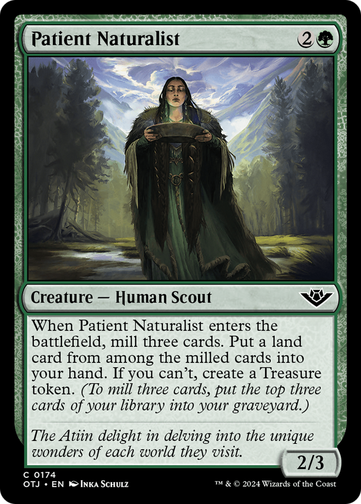 Patient Naturalist [Outlaws of Thunder Junction] Magic: The Gathering