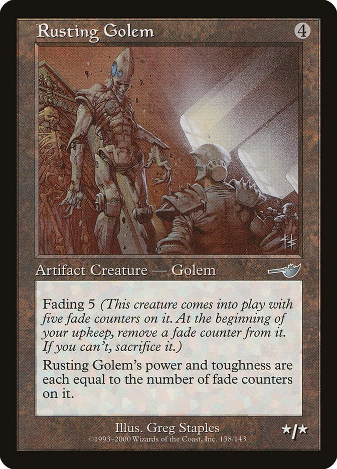 Rusting Golem [Nemesis] Magic: The Gathering