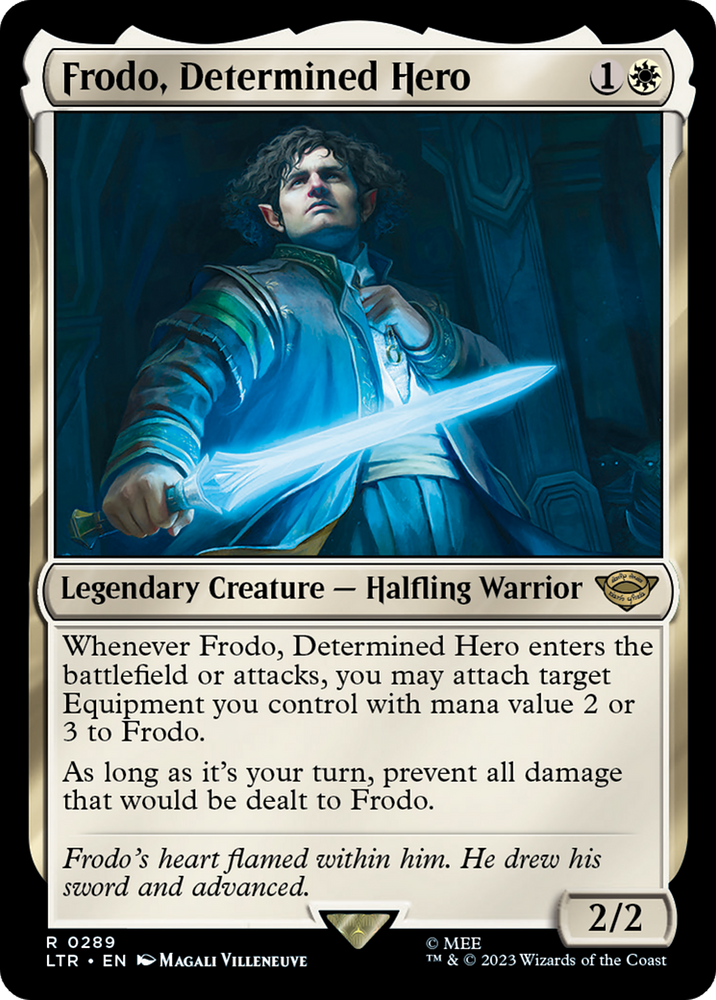 Frodo, Determined Hero [The Lord of the Rings: Tales of Middle-Earth] Magic: The Gathering