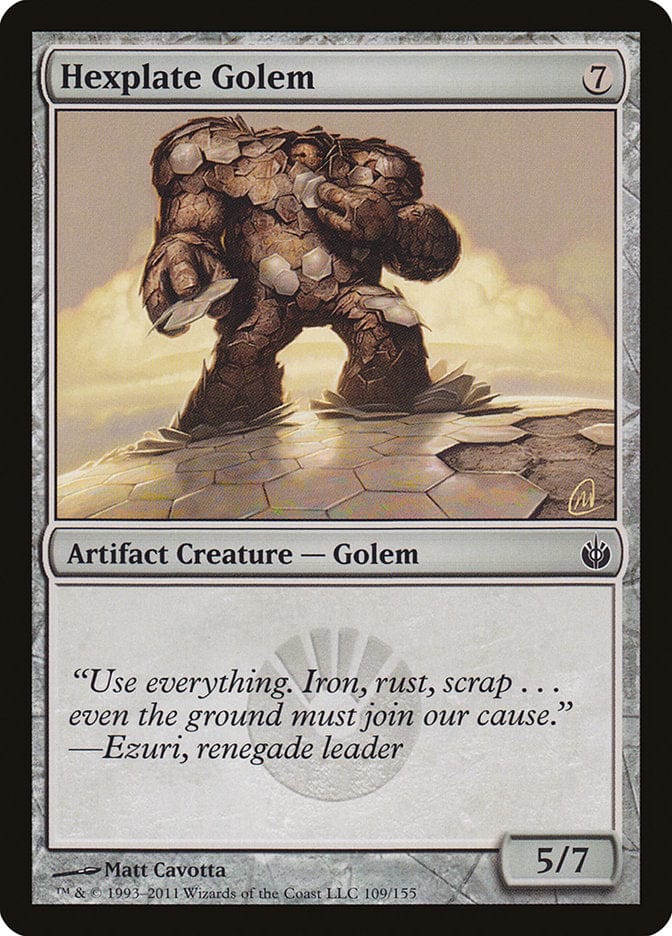 Hexplate Golem [Mirrodin Besieged] Magic: The Gathering