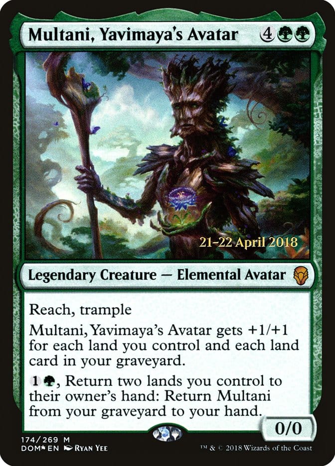 Multani, Yavimaya's Avatar [Dominaria Prerelease Promos] Magic: The Gathering