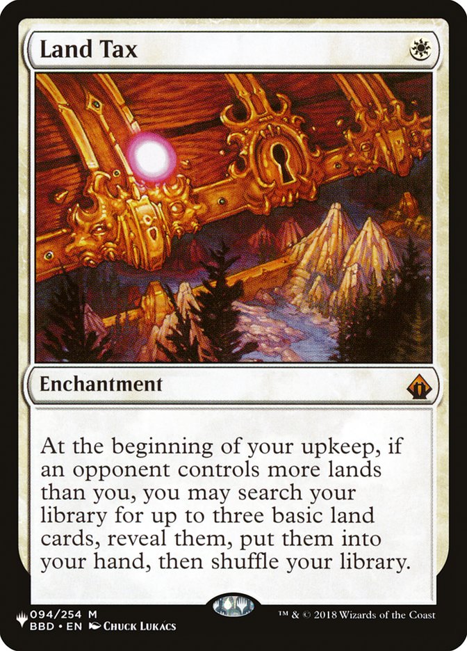 Land Tax [The List] Magic: The Gathering