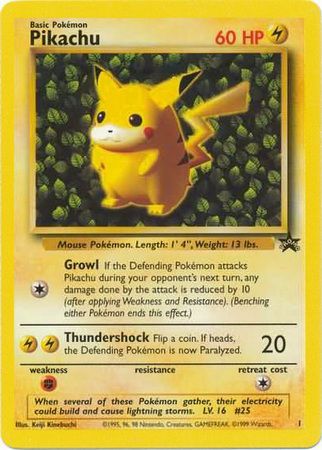 Pikachu (1) (Promo) [Wizards of the Coast: Black Star Promos] Pokémon