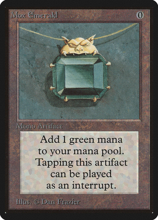 Mox Emerald [Beta Edition] Magic: The Gathering