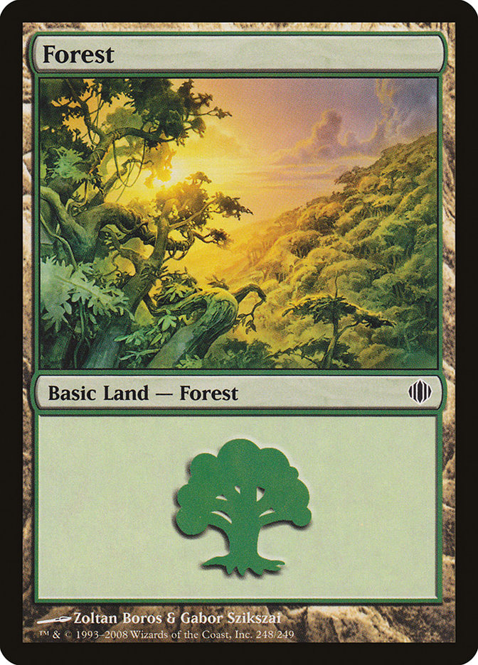Forest (248) [Shards of Alara] Magic: The Gathering
