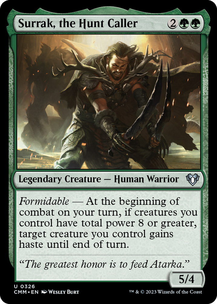 Surrak, the Hunt Caller [Commander Masters] Magic: The Gathering