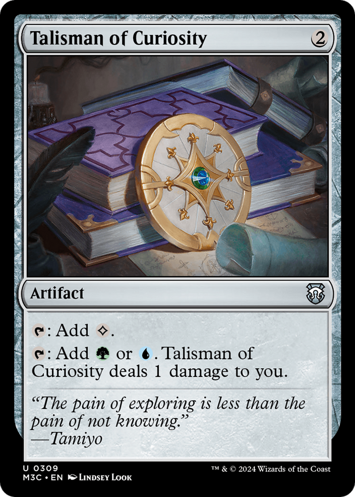 Talisman of Curiosity (Ripple Foil) [Modern Horizons 3 Commander] Magic: The Gathering
