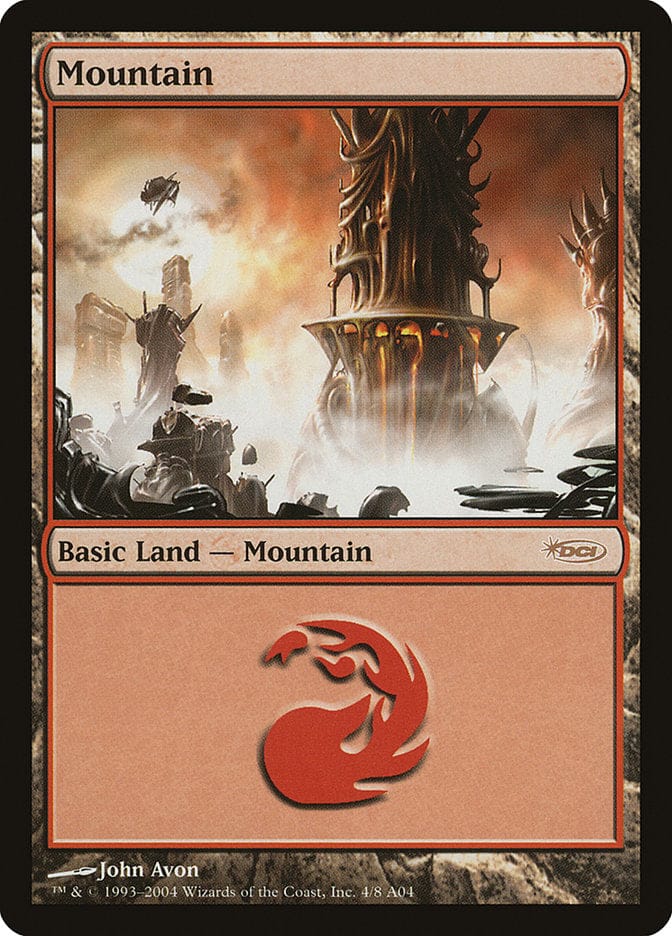 Mountain (4) [Arena League 2004] Magic: The Gathering