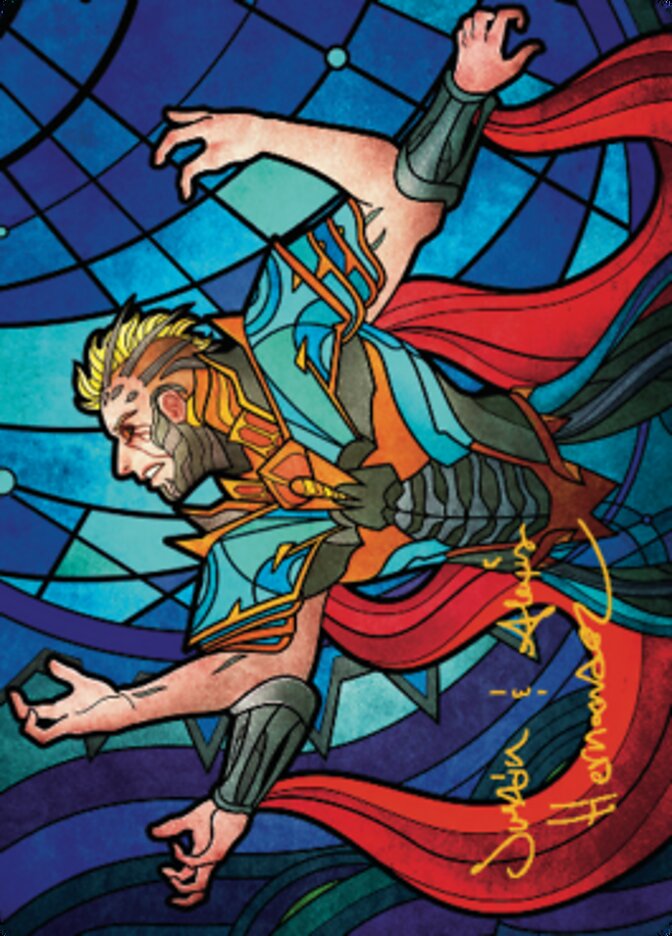 Ertai Resurrected Art Card 2 (Gold-Stamped Signature) [Dominaria United Art Series] Magic: The Gathering