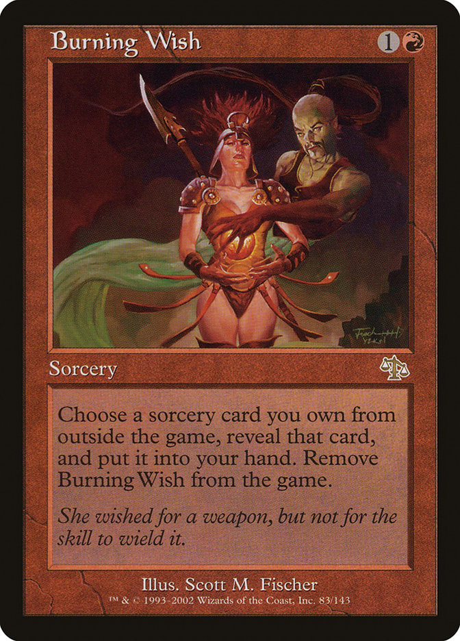 Burning Wish [Judgment] Magic: The Gathering