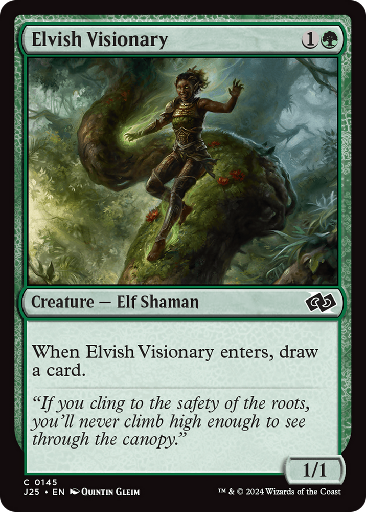 Elvish Visionary [Foundations Jumpstart] Magic: The Gathering