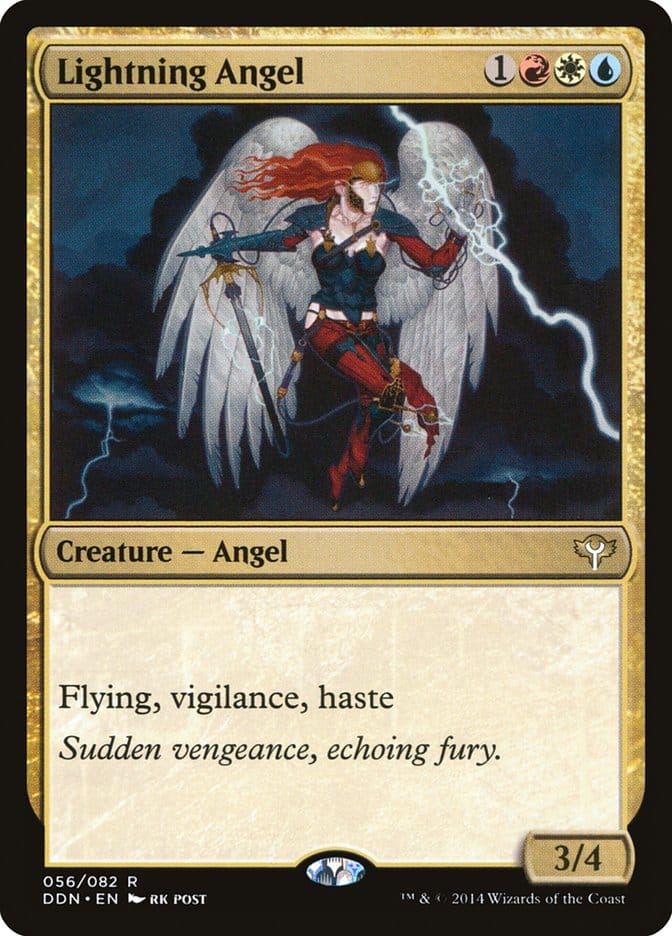 Lightning Angel [Duel Decks: Speed vs. Cunning] Magic: The Gathering