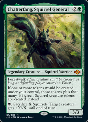 Chatterfang, Squirrel General [Modern Horizons 2] Magic: The Gathering