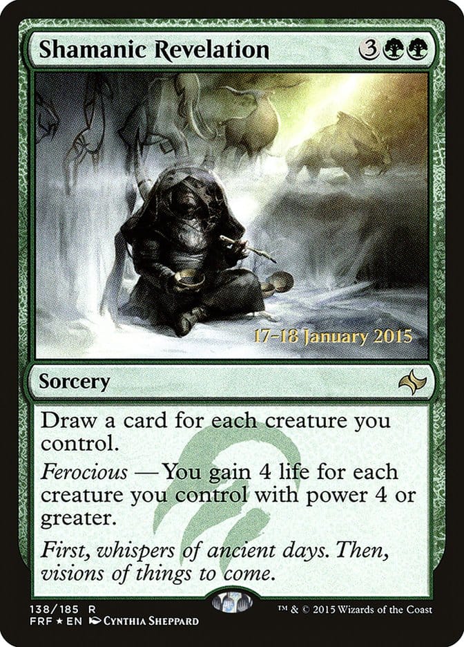 Shamanic Revelation [Fate Reforged Prerelease Promos] Magic: The Gathering
