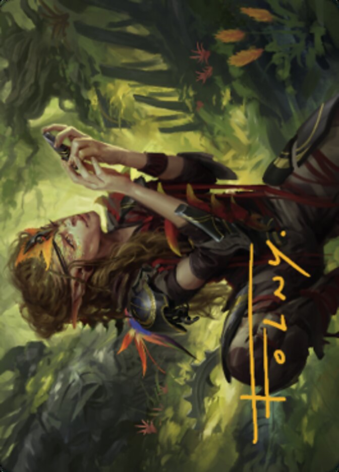 Meria, Scholar of Antiquity Art Card (Gold-Stamped Signature) [Dominaria United Art Series] Magic: The Gathering