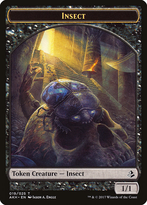 Sacred Cat // Insect Double-Sided Token [Amonkhet Tokens] Magic: The Gathering