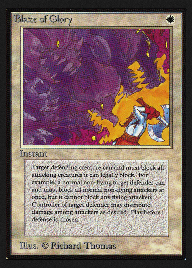 Blaze of Glory [International Collectors' Edition] Magic: The Gathering