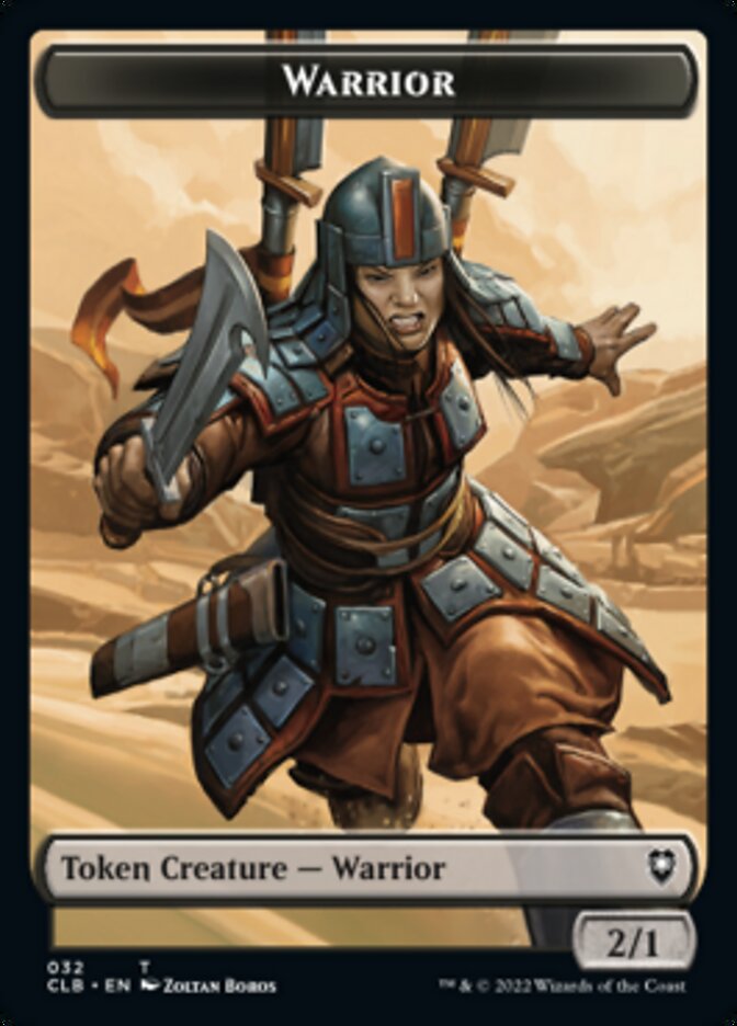 Warrior // Inkling Double-Sided Token [Commander Legends: Battle for Baldur's Gate Tokens] Magic: The Gathering