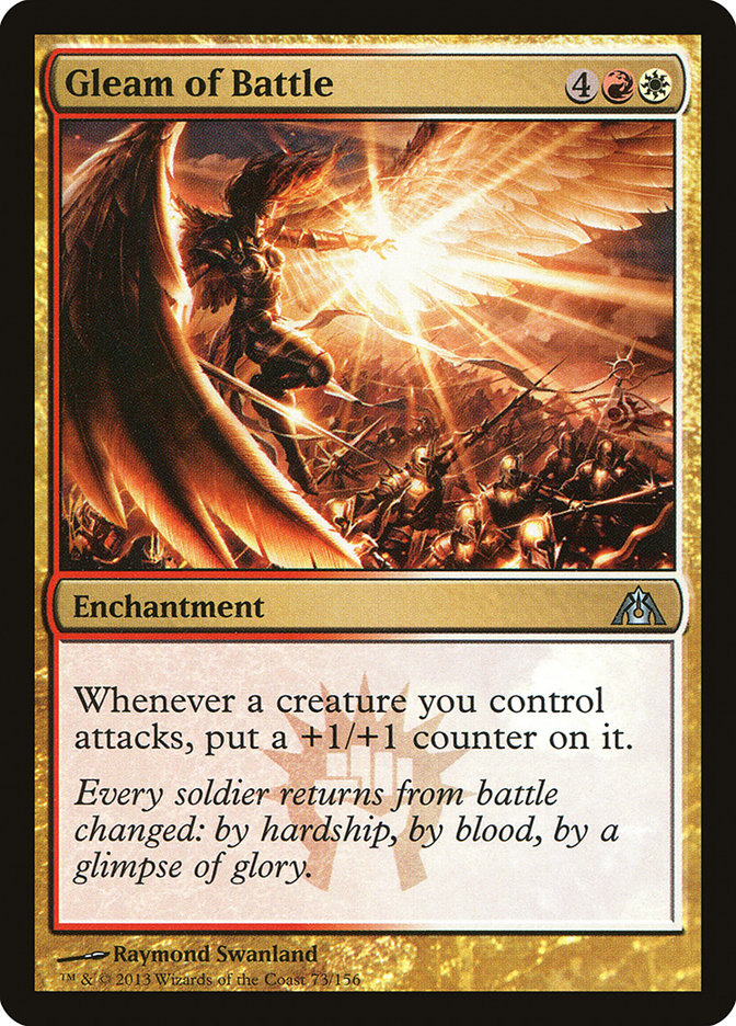 Gleam of Battle [Dragon's Maze] Magic: The Gathering