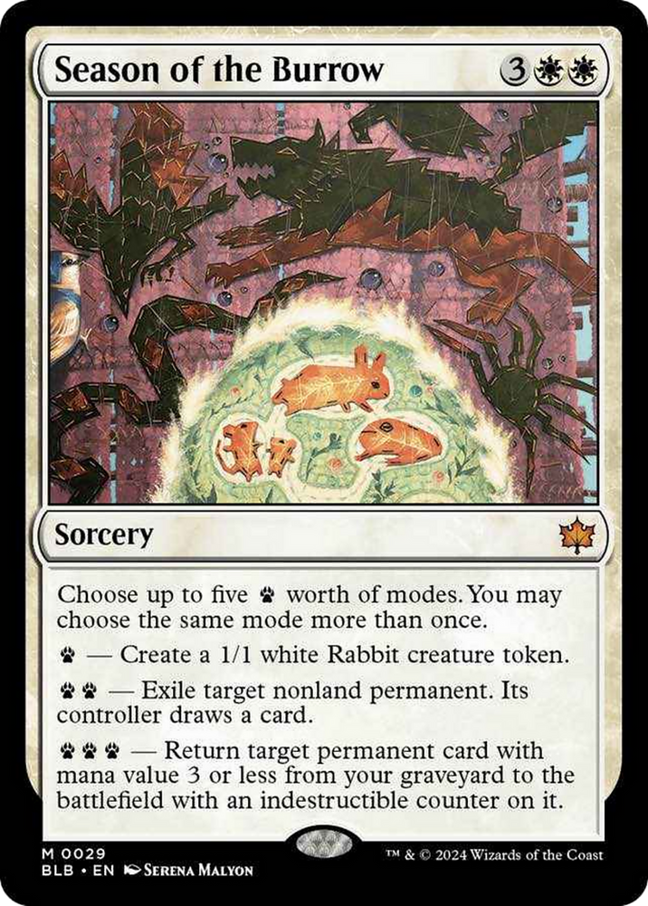 Season of the Burrow [Bloomburrow] Magic: The Gathering