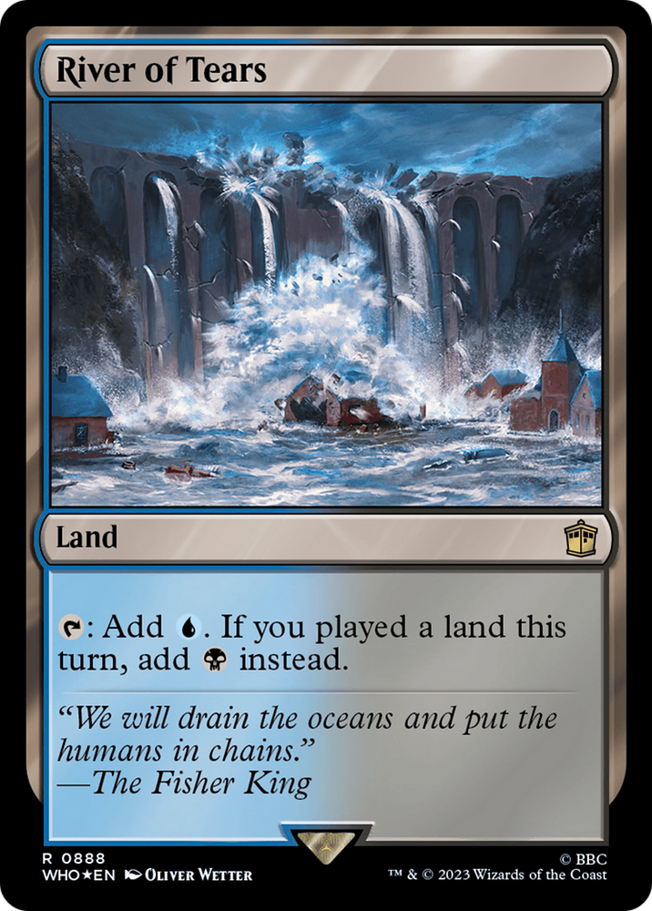River of Tears (Surge Foil) [Doctor Who] Magic: The Gathering