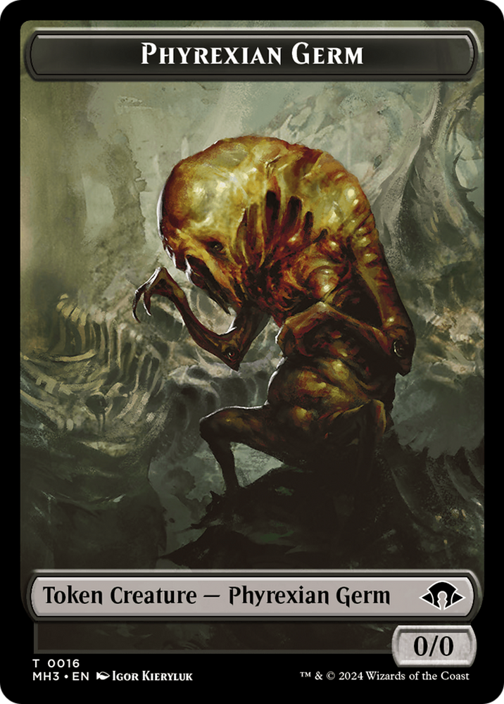 Phyrexian Germ // Rat Double-Sided Token [Modern Horizons 3 Tokens] Magic: The Gathering