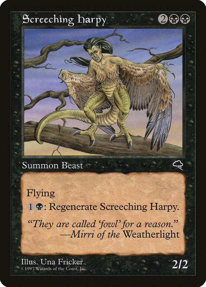 Screeching Harpy [Tempest] Magic: The Gathering