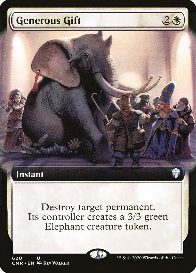 Generous Gift (Extended Art) [Commander Legends] Magic: The Gathering