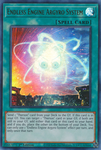 Endless Engine Argyro System [DIFO-EN054] Ultra Rare - Yugioh Cards For Your TCG Needs!
