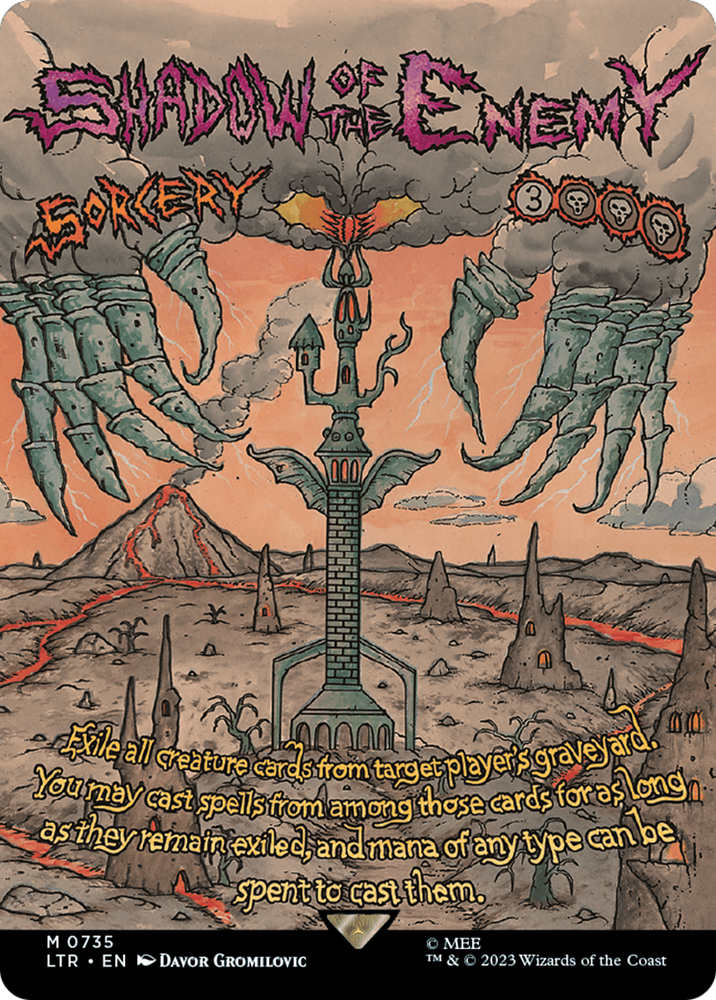 Shadow of the Enemy (Borderless Poster) [The Lord of the Rings: Tales of Middle-Earth] Magic: The Gathering