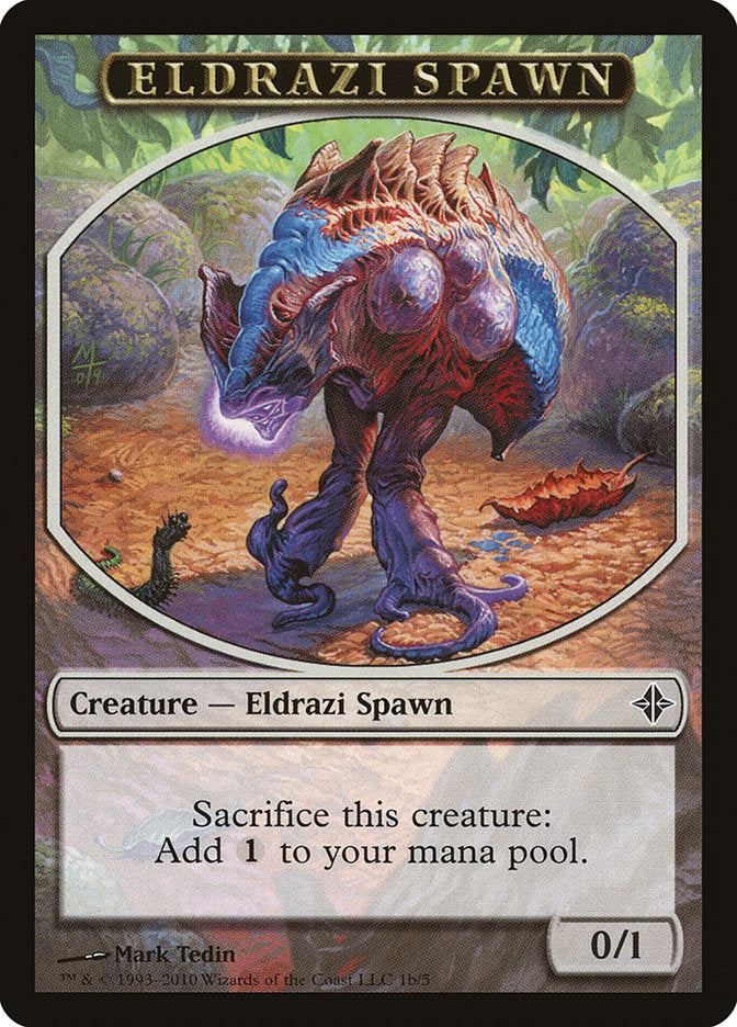 Eldrazi Spawn Token (1b/5) [Rise of the Eldrazi Tokens] Magic: The Gathering