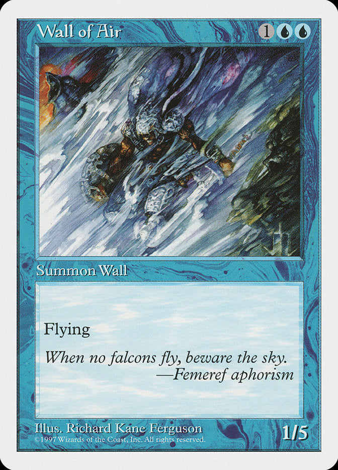 Wall of Air [Fifth Edition] Magic: The Gathering