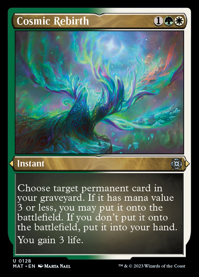Cosmic Rebirth (Foil Etched) [March of the Machine: The Aftermath] Magic: The Gathering