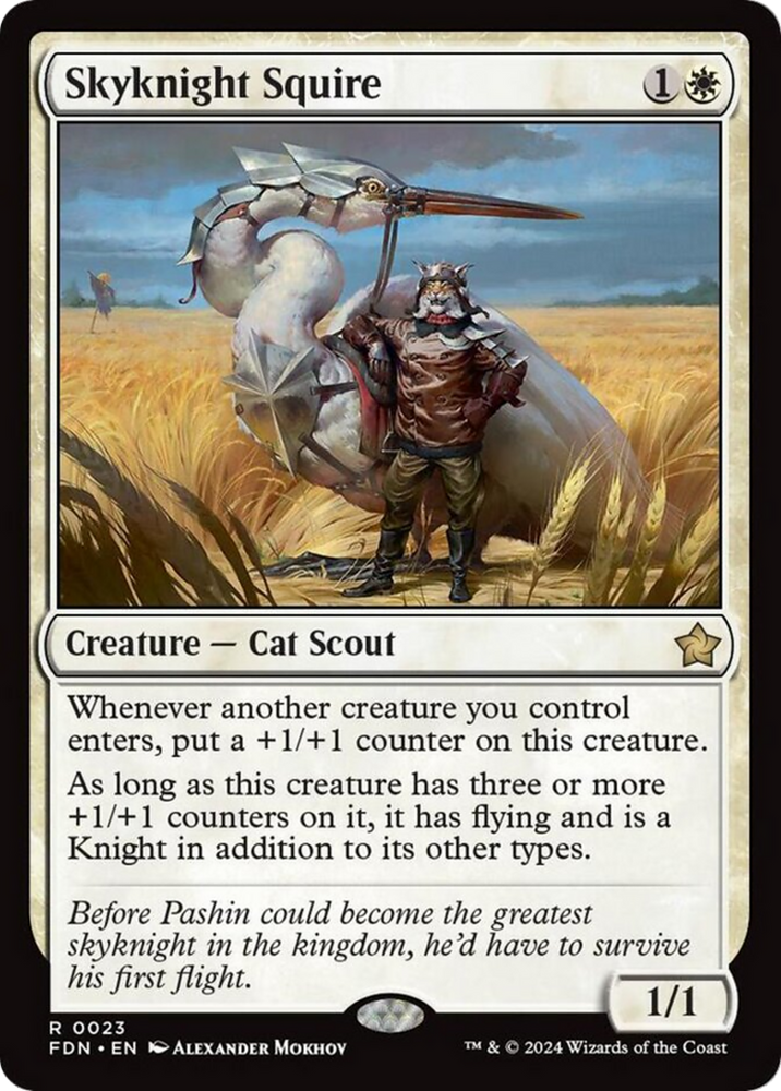 Skyknight Squire [Foundations] Magic: The Gathering