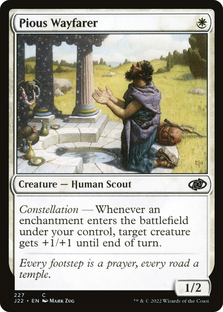 Pious Wayfarer [Jumpstart 2022] Magic: The Gathering