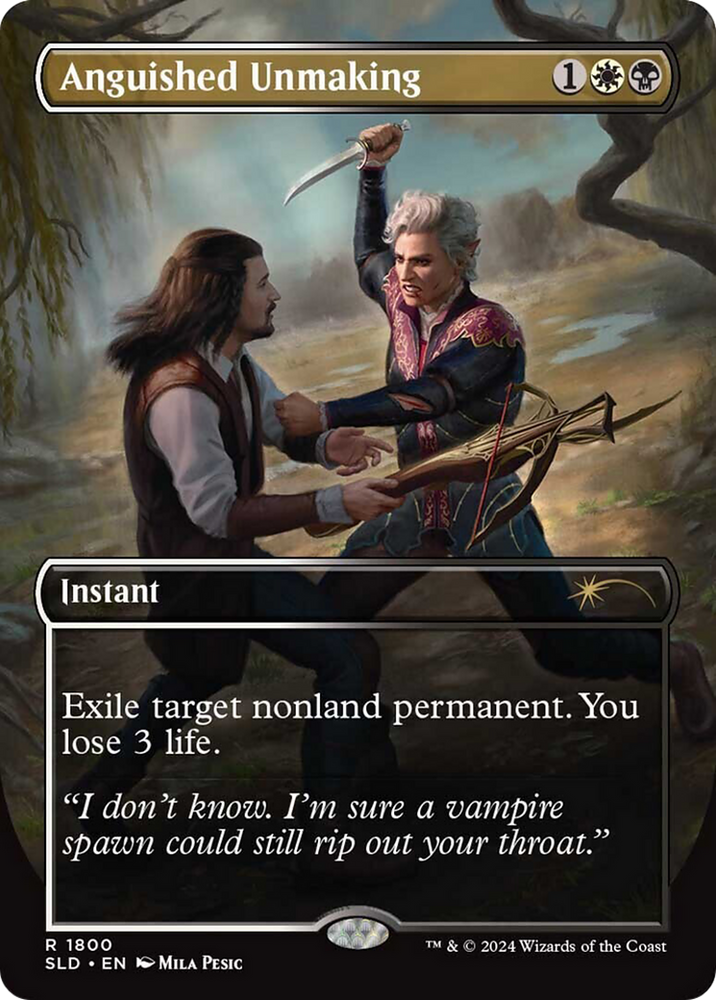 Anguished Unmaking (1800) (Rainbow Foil) [Secret Lair Drop Series] Magic: The Gathering