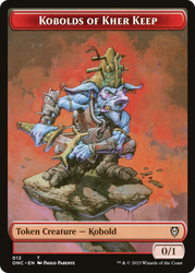 Kobolds of Kher Keep // Dragon Double-Sided Token [Phyrexia: All Will Be One Commander Tokens] Magic: The Gathering