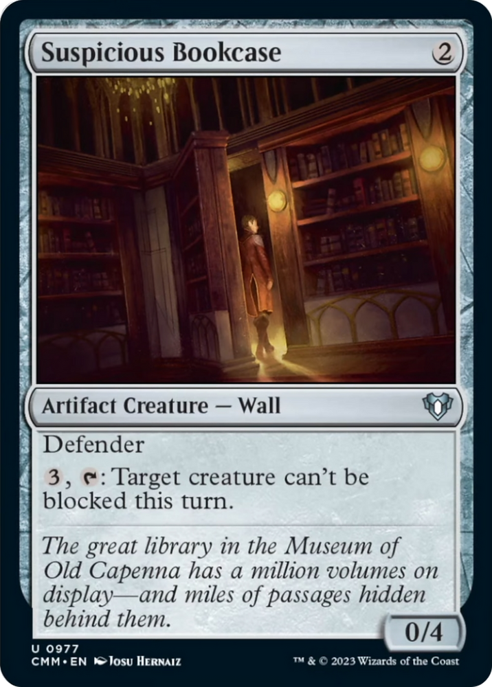 Suspicious Bookcase [Commander Masters] Magic: The Gathering