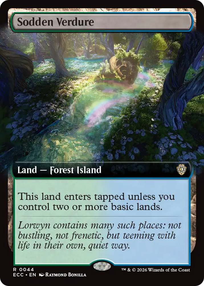 Sodden Verdure (Extended Art) [Lorwyn Eclipsed Commander] Magic: The Gathering