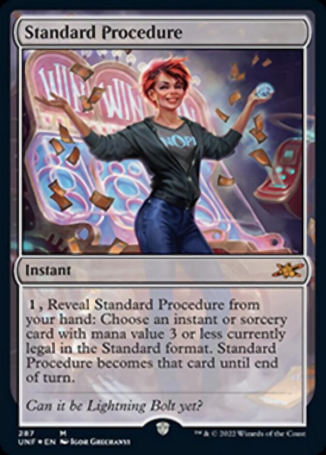 Standard Procedure (Galaxy Foil) [Unfinity] Magic: The Gathering