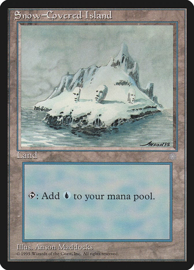 Snow-Covered Island [Ice Age] Magic: The Gathering