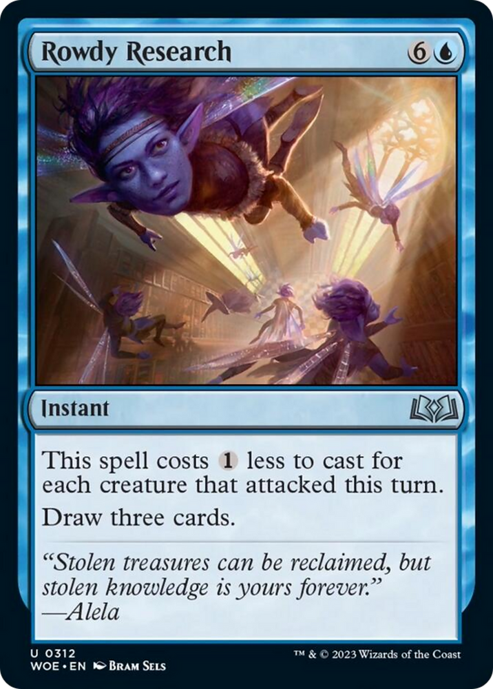 Rowdy Research [Wilds of Eldraine] Magic: The Gathering