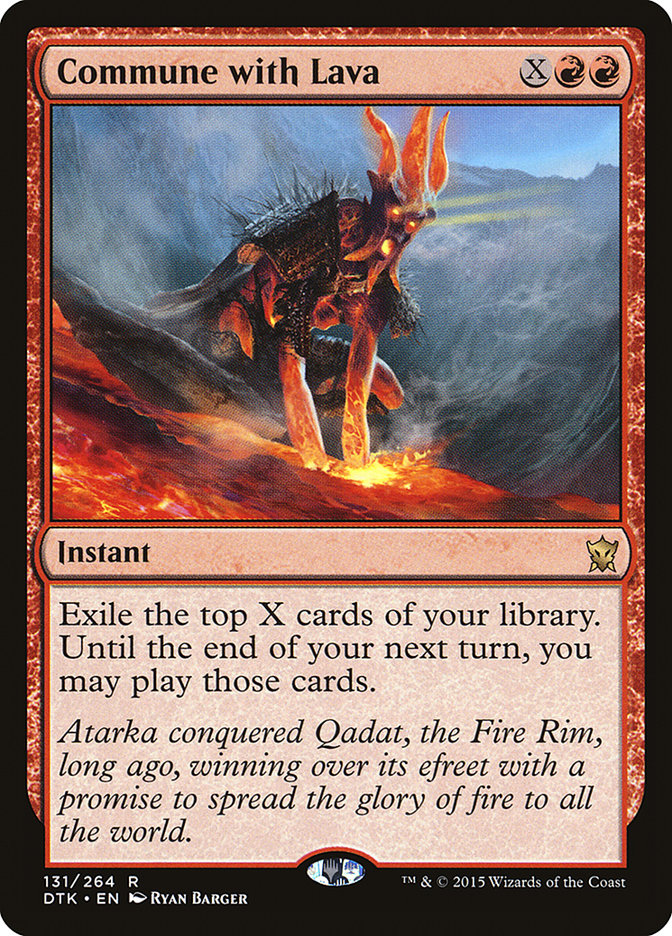 Commune with Lava [Dragons of Tarkir] Magic: The Gathering