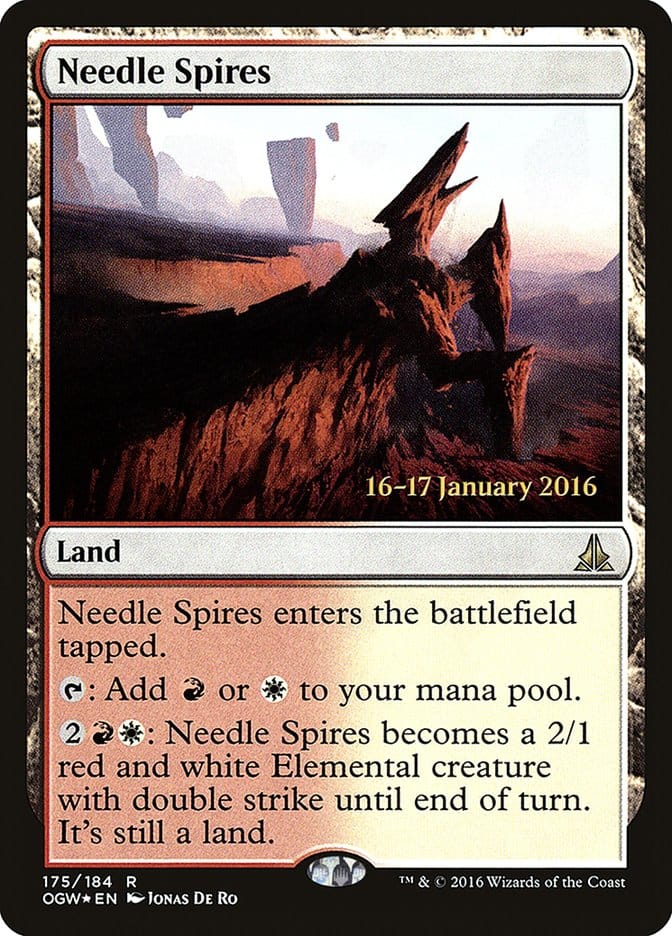 Needle Spires [Oath of the Gatewatch Prerelease Promos] Magic: The Gathering